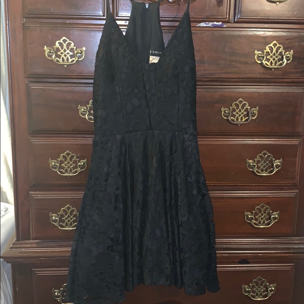 B. Darlin Black Lace Dress
